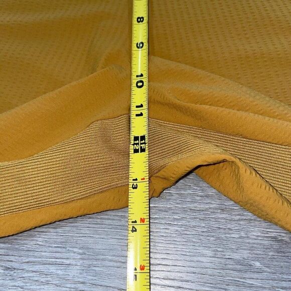 Athleta Textured Brooklyn Jogger Women’s 10 Mustard Lightweight Athleisure Pant - Picture 7 of 12